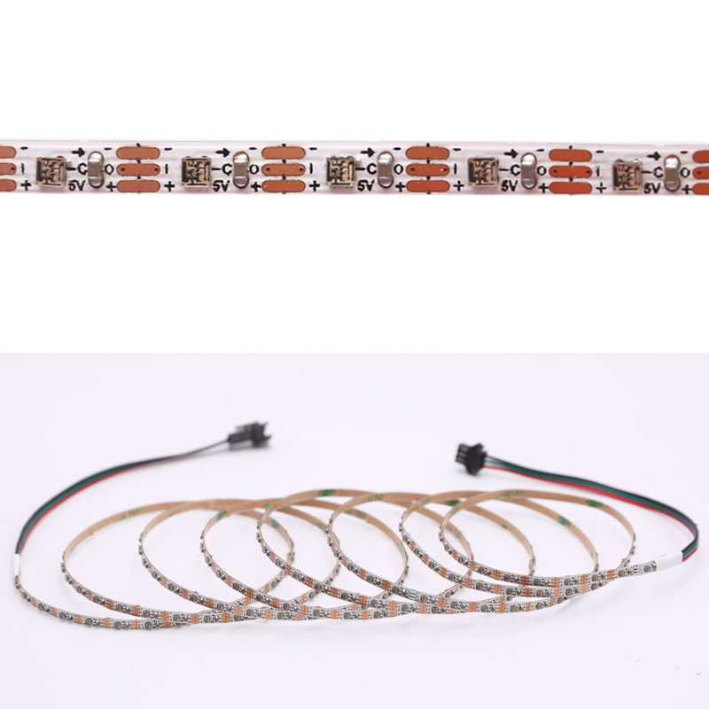 DC5V 96LEDs 4MM LC8805B(Similar to SK6812) SMD2020 Built-in IC Addressable Flexible led strip lights, 3.28ft/roll DC5V 96LEDs 4MM LC8805B(Similar to SK6812) SMD2020 Built-in IC Addressable Flexible led strip lights, 3.28ft/roll